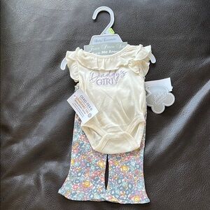 Baby Essentials Cream and Floral Set